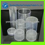 Clear round plastic cylinder tube packaging