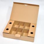 (Box with Partition) Brown Paper Quality &amp; Light corrugated Die-cut Box