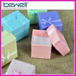 colorful bowknot rings ear stud jewelry packaging