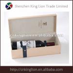 leather wooden wine box gift item 2013 hotsale