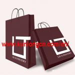 fashion design color paper handbag for brand products