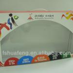 with PVC window cardboard display box