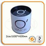 embossed watch tin can