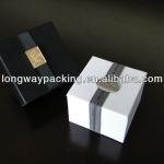 black and white rigid paper gift box for jewelry