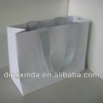 Paper Drawstring pure white gift bag