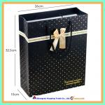 Merchandise From China,Exquisite Paper Bag With Ribbon Bow,Machine Made Wholesale,Multiple shop