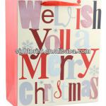 Fashion Christmas Promotion Hot CMYK Printing Laminated Paper Gift Bag