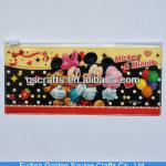 nice cartoon design plastic pvc zipper pencil bag for kids