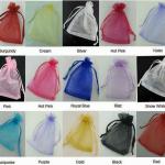 12 Colors In Stock Organza Bag