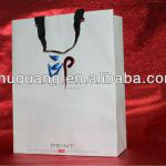 White Kraft Paper Bag with Colorful Stamping