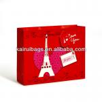 Fancy promotional paper gift bag with 3D wholesale