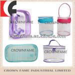 Transparent PVC packing bag with zipper handle