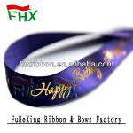 china wholesale personal logo printed ribbon for festival decoration gift packaging