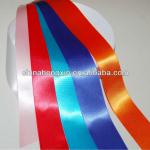 100% polyester double face stitching edge satin ribbon