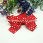Red with white dot gift ribbon bow, Elastic packing bows