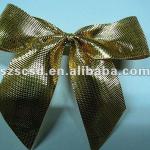 Golden ribbon bow for decoration gift boxes