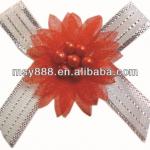 Christmas decorative metallic ribbon bow