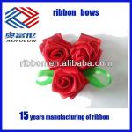 High quality woven edge double polyester satin ribbon