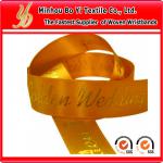 Lightness and bright-coloured satin ribbon for merry christmas