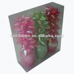 Ribbon gift set with ribbon star bows and ribbon eggs