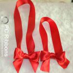 Elastic packing ribbon bow