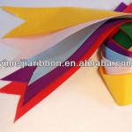 Single face colorful elastic ploy satin ribbon