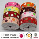 Wholesale polka dot ribbon retail spool dot ribbon