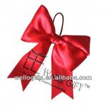 pre-tied satin ribbon bow with elastic loop