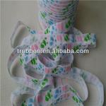 New design!!!elastic foe babyfeet print fold over elastic ribbon