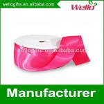 1 inch fuchsia China wholesale high quality single faced box packaging decorative polyester satin ribbon