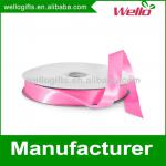 Fuchsia China wholesale high quality double face box packaging decorative polyester satin ribbon
