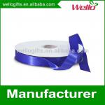 7/8 inch royal blue China wholesale high quality double face box packaging decorative polyester satin ribbon