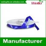 5/8 inch royalblue China wholesale high quality single face box wrap decorative polyester satin ribbon