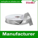 3/8 inch silver China wholesale high quality single face box wrap decorative polyester satin ribbon