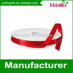 3/8 inch ruby China wholesale high quality single face box wrap decorative polyester satin ribbon for wedding