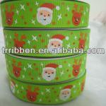 chrismas ribbons,printed santa ribbon,wholesale ribbon
