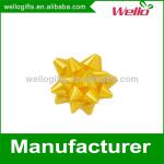 Cheap decorative gift ribbon star bow yellow color for Easter