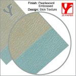 Colorful embossed paper of diferent textures
