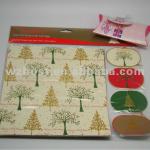 Foil Christmas Gift Wrap With Gift Tags