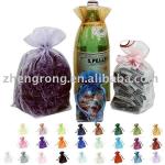 Organza bag for gift with ribbon drawstring