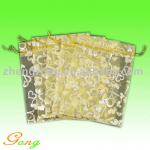 Goldprint Organza Drawstring Bag ( 7*9cm)