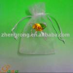 Organza Bag With Flower (10*15cm)