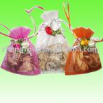 Organza Bag With Flower (10*15cm)