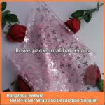 Organza Decoration Roll with Metal Print Star