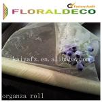 organza flower wrapper/organza roll/organza ribbon