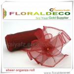 Roll of Crystal Organza Fabric Wedding Chair Bows Table Runner