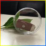 Round shape clear color U-disk Packaging box