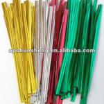 Pre-cut PE plastic coated metal wire twist tie