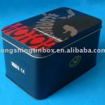 Rectangular packing tin box