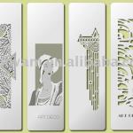 Silver sub-cut stainless steel bookmarks